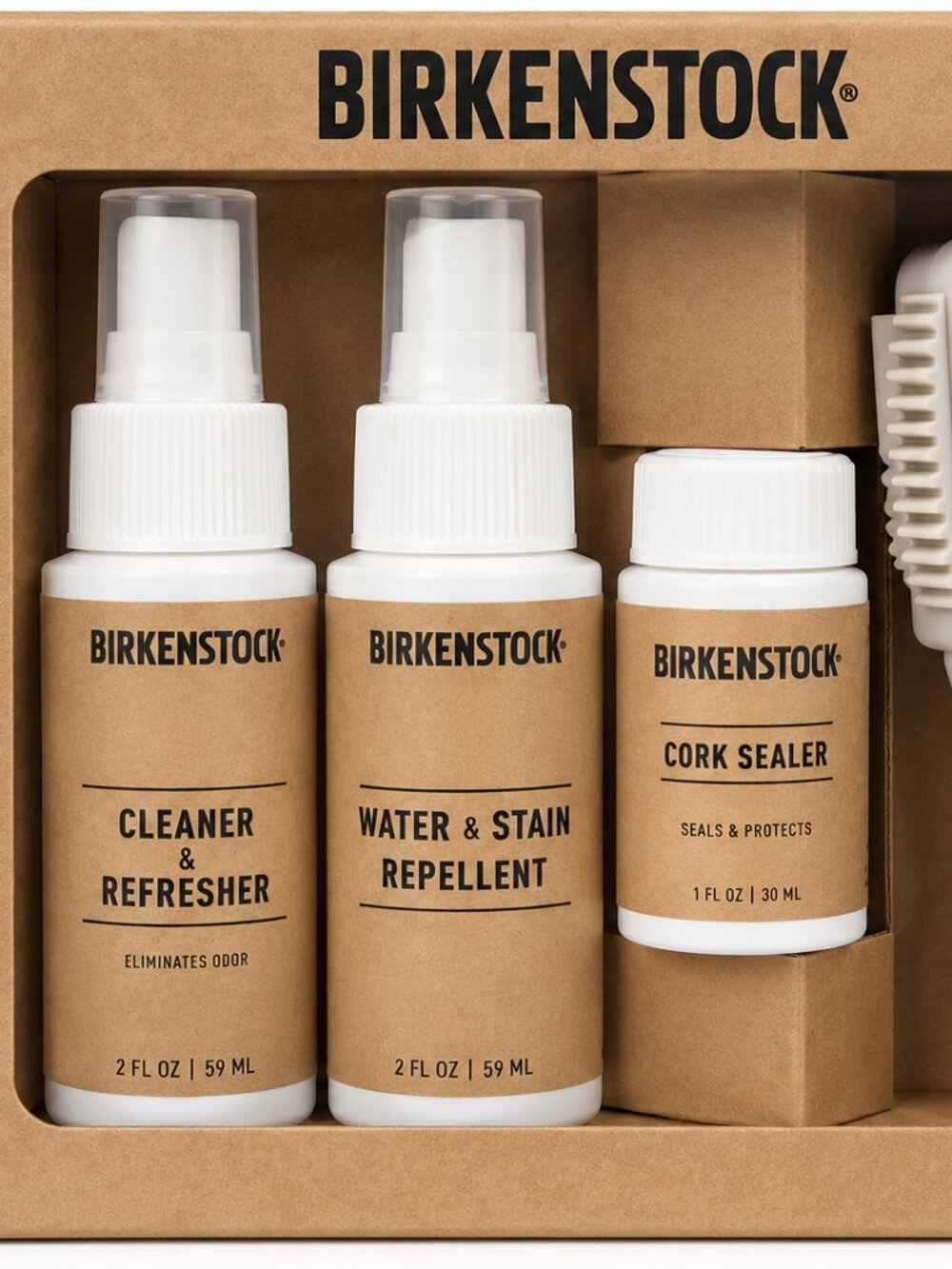 Birkenstock Deluxe Shoe Care Kit Cleaner Cork Sealer Water & Stain Repellent